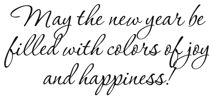 Cover of the Rainbow New Year card