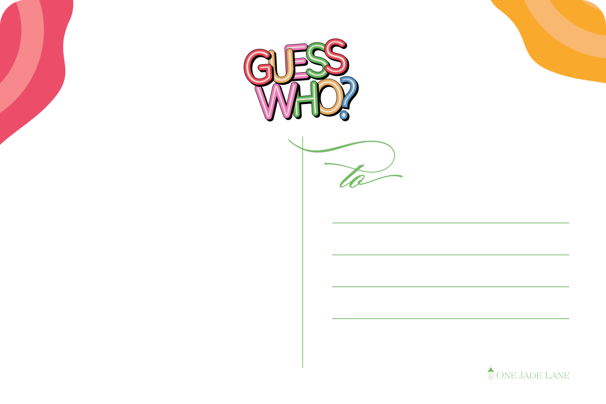 Address side of the Guess Who postcard